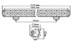 LED fényhíd 288W  111,8cm - Image 2