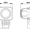 LED munkalámpa, terítő fény 10W 800Lm - Image 2