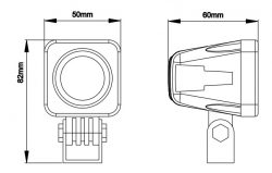 LED munkalámpa, terítő fény 10W 800Lm - Image 2
