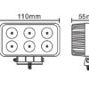 led fény lámpa munkalámpa segédfény
