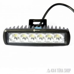 18W-os terítő fényű led munkalámpa, 4x4 Túra Shop LED fényhíd munkalámpa terepjáró offroad traktor autómentő felszerelés, csörlő rántokötél heveder