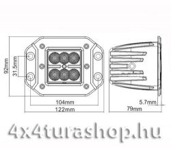 LED lámpa, Reflektor, Fénysor, Autó világítás, terepjáró, 4x4 Túrashop