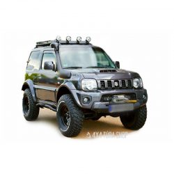 Suzuki Jimny V1 Snorkel, 4x4 Túra Shop LED fényhíd munkalámpa terepjáró offroad traktor autómentő felszerelés, csörlő rántokötél heveder