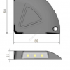 jelzőfény, 4x4 Túra Shop LED fényhíd munkalámpa terepjáró offroad traktor autómentő felszerelés, csörlő rántokötél heveder