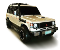 mitsubishi pajero 1. snorkel